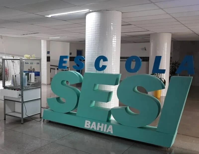 Estrutura de atendimento do SESI Bahia em foto ilustrativa; seleção contempla bolsas para o Ensino Médio.