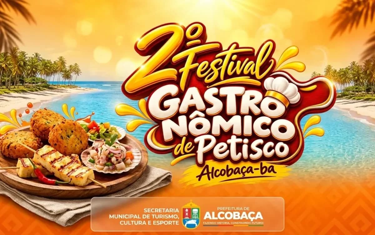 Material de divulgação da segunda edição do Festival Gastronômico de Petiscos de Alcobaça.
