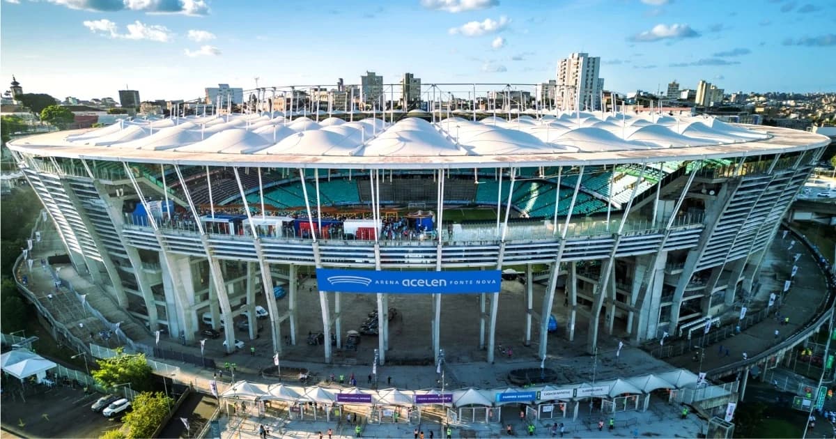 Arena Fonte Nova, em Salvador, em imagem de divulgação.