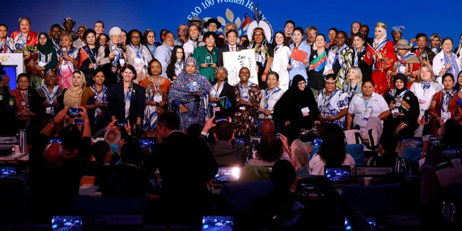 Homenageadas no evento da FAO em Roma, em outubro de 2026.