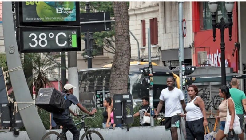 Inmet emite aviso de temperaturas elevadas para áreas de oito estados