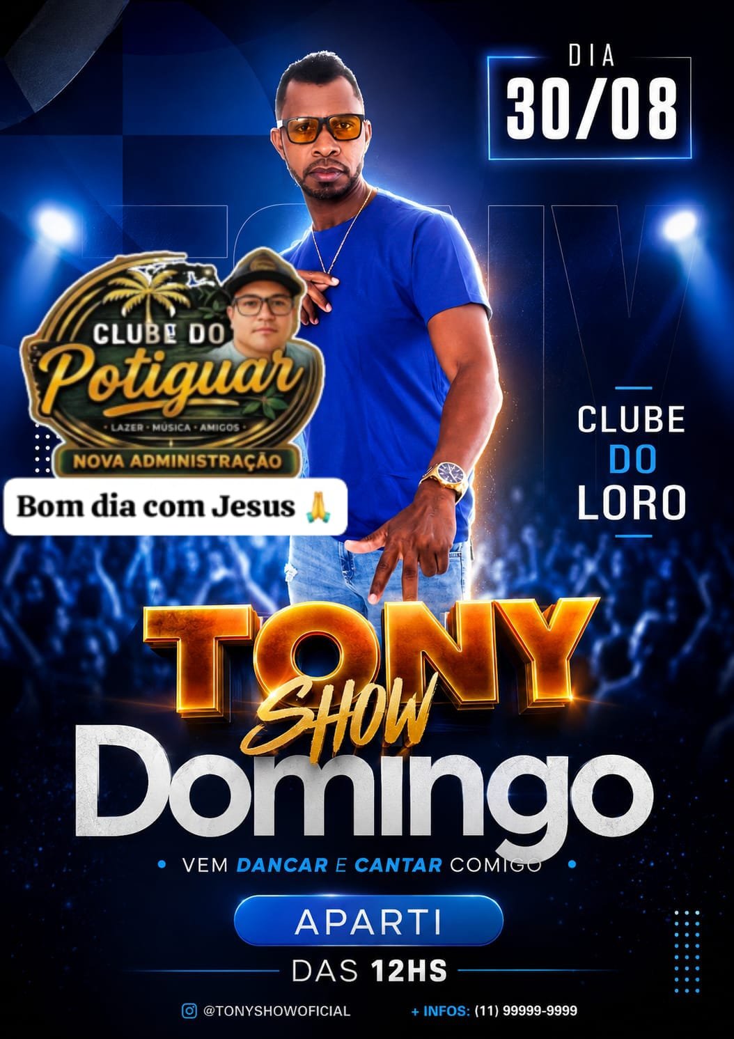 Espaço Potiguar anunciou apresentação de Tony Show em Teixeira