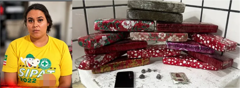 Cipe apreende tabletes de maconha e prende suspeita em Ibirapuã