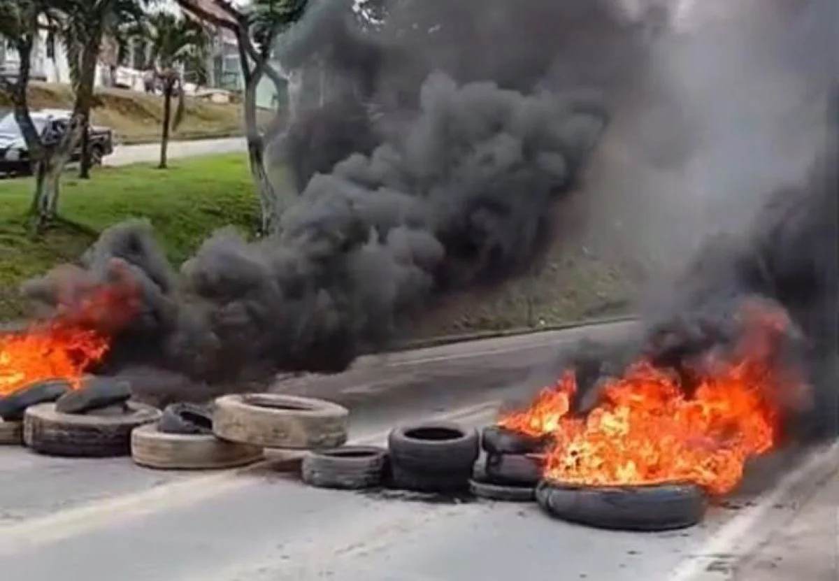 Protesto de produtores de cacau interrompe tráfego na BR-101