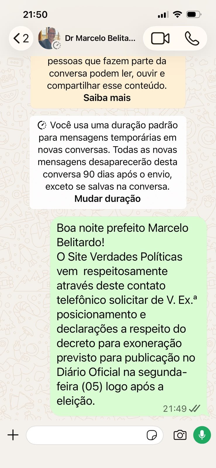 Documento antecipado por portal prevê rescisão de contratos temporários em Teixeira