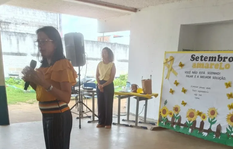 Atividades de Setembro Amarelo envolvem escolas e famílias em Mucuri